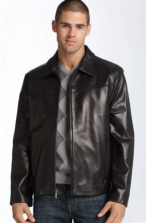 Color Black. . Cole haan leather jackets